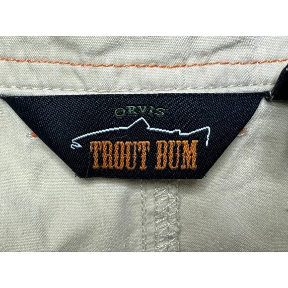 Orvis Trout Bum Men's Straight Leg Beige Outdoor Pants - Size 32 (33x29) - Picture 4 of 5